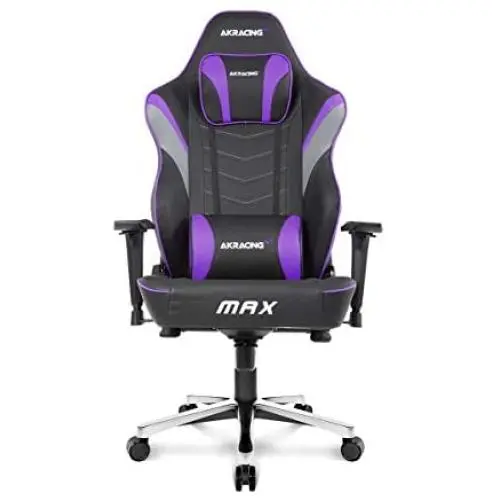 AKRacing Masters Series Max Gaming Chair with Wide Flat Seat, 400 Lbs Weight Limit, Rocker and Seat Height Adjustment Mechanisms - Indigo AKRacing Masters Series Max Gaming Chair with Wide Flat Seat, 400 Lbs Weight Limit, Rocker and Seat Height Adjustment Mechanisms - Indigo