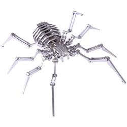 RuiyiF 3D Insect Metal Puzzles Assembly DIY Model Kits for Kids and Adult, Detachable 3D Jigsaw Puzzles for Kids Ages 8-12, Ornament for Desk (Spider)