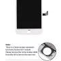 Screen Replacement for iPhone 7 4.7'', LCD Touch Display Screen Digitizer Frame Assembly Replacement with Repair Tool Set (White)