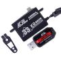 AGFRC 33KG Low-Profile High-Torque Digital-Servo - Programmable Metal Gear for 1/10 RC Drift Racing Car Truck, Control Angle 180° (A65BHL&AGF-SPV2)