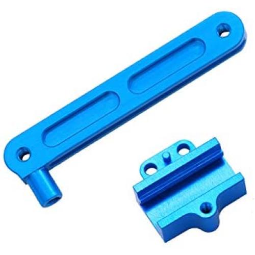 ZYCST Alloy Steering Part Servo Saver Complete for FY-01/02/03/04/05 / Wltoys 12428/12423 RC Car Metal Universal Upgrade Steering Assembly