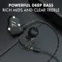 RevoNext QT2S in Ear Monitor Headphones, Triple Driver 2DD+1BA Balanced Armature with Dynamic Metal Shell Noise-Isolating Deep Bass Wired Earbuds with Detachable Cables(Black no mic)