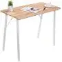 Writing Computer Desk Modern Simple Study Table Kids Desk Small Industrial ps5 Gaming Table Home Office Wood Work Desk with Metal Legs Tiny Desk for Bedroom, 39.4 x 18.9 x 29.1 inch Oak White Writing Computer Desk Modern Simple Study Table Kids Desk Small Industrial ps5 Gaming Table Home Office Wood Work Desk with Metal Legs Tiny Desk for Bedroom, 39.4 x 18.9 x 29.1 inch Oak White