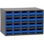 Akro-Mils 20-Drawer Steel Parts Craft Storage Cabinet Hardware Organizer, 19320, (17-Inch W x 11-Inch D x 11-Inch H), Gray Cabinet, Blue Drawers