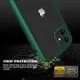 DIACLARA Compatible with iPhone 11 Case, Full Body Rugged Case with Built-in Touch Sensitive Anti-Scratch Screen Protector, Soft TPU Bumper Case Compatible with iPhone 11 6.1'' (Midnight Green)