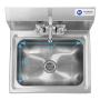 GRIDMANN Commercial NSF Stainless Steel Sink Wall Mount Hand Washing Basin with Faucet