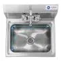 GRIDMANN Commercial NSF Stainless Steel Sink Wall Mount Hand Washing Basin with Faucet GRIDMANN Commercial NSF Stainless Steel Sink Wall Mount Hand Washing Basin with Faucet