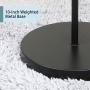 OBright Industrial Floor Lamp for Living Room, Metal Lamp, 70 Inches, E26 Ceramic Socket, Minimalist Design for Decorative Lighting, Stand Lamp for Bedroom, Office, Black