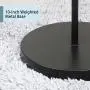 OBright Industrial Floor Lamp for Living Room, Metal Lamp, 70 Inches, E26 Ceramic Socket, Minimalist Design for Decorative Lighting, Stand Lamp for Bedroom, Office, Black