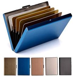 RFID Credit Card Holder Metal Wallet Stainless Steel Credit Card Protector Case for Men or Women