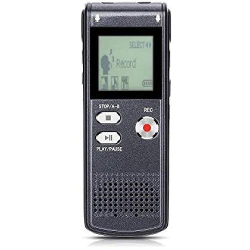 SONGLANG Digital Voice Recorder 8GB USB Voice Recorder with Double Microphone Metal Body A-B Repeat dictaphone Voice Recorder Mini Voice Recorder for Interview, Meetings, Class