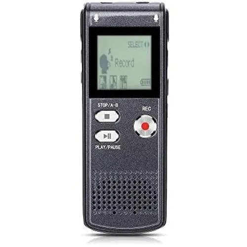 SONGLANG Digital Voice Recorder 8GB USB Voice Recorder with Double Microphone Metal Body A-B Repeat dictaphone Voice Recorder Mini Voice Recorder for Interview, Meetings, Class