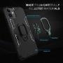 iPhone 11 Case, Maxuni iPhone 11 Protective Case with Ring Kickstand, Drop Tested Anti-Scratch Impact-Resistant Bumpers Cover with Stand Metal Plate to Magnetic Car Mount(6.1 inch)