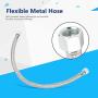 10Pcs Cast Steel Flexible Metal Hose Brake Oil Hose Line Motorbike Brake Oil Tube Air Compressor Accessories Replacement Part 3/8