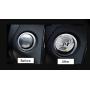MAXDOOL AMG Interior Auto Start Engine Ignition Button Key Knobs Decals Stickers Emblem Accessories Silver for Mercedes Benz A B E GLK GLA CLA GLE ML GL Class (35mm Start Engine Button)