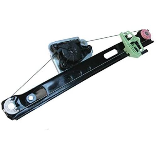 URO Parts 51357140589PRM Window Regulator, Premium Ball Bearing Regulator, Rear Left, without Motor