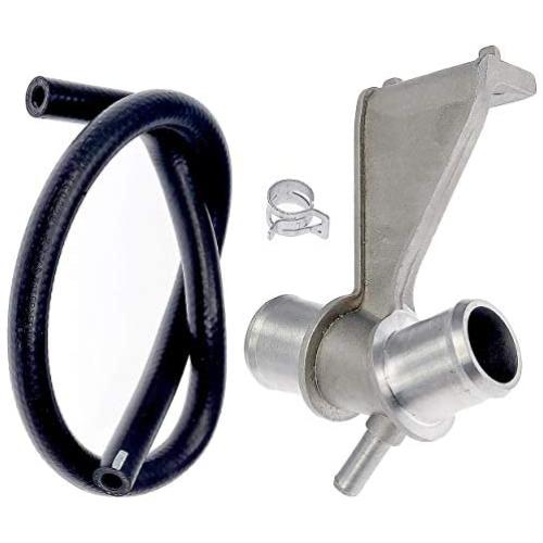 APDTY 141879 Radiator Hose Connector Pipe (Upgraded All Metal Design)