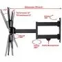VideoSecu ML531BE2 TV Wall Mount kit with Free Magnetic Stud Finder and HDMI Cable for Most 26-55 TV and New LED TV up to 60 inch VESA 400x400 Full Motion with 20 inch Articulating Arm WT8