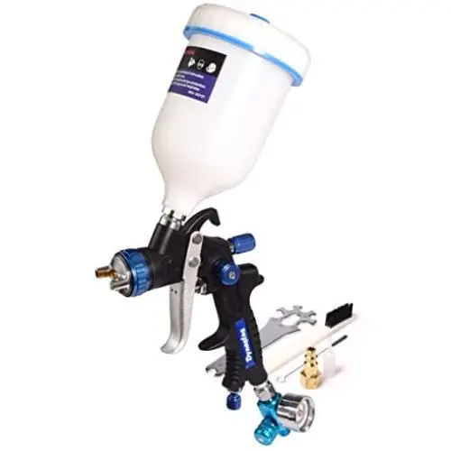 Dynastus 20 oz. Professional Composite HVLP Air Spray Gun Detail Paint Sprayer, 2.0mm Nozzle, with Air Regulator Kits