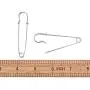 Kissitty 100-Piece Heavy Duty 2.76'' Large Iron Safety Pins Metal Spring Lock Pin Fasteners for Blankets Skirts Kilts Brooch Crafts Making