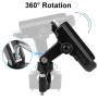 ILM Upgraded Bike Motorcycle Phone Mount Aluminum Bicycle Cell Phone Holder Accessories Fits iPhone X Xs 7 7 Plus 8 8 Plus iPhone 6s 6s Plus Galaxy S7 S6 S5 Holds Phones up to 3.7'' Wide (Black)