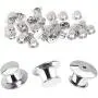 30 Pieces Metal Pin Backs Locking Pin Keepers Locking Clasp 30 Pieces Metal Pin Backs Locking Pin Keepers Locking Clasp