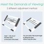 ELECOM Aluminum Drawing Stand for 9.7-12.9inch Tablets, Adjustable 4 Level Angles, Slip Resistance Parts Attached/White/TB-DSDRAWWH