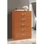 Hodedah 5 Drawer Chest, with Metal Gliding Rails, Cherry