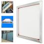 6 Pack Aluminum Silk Screen Printing Frames ，20 x 24 inch Pre-Stretched Aluminum Screen Printing Screens with 110 tpi White Mesh Silk Screen