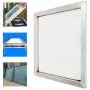 6 Pack Aluminum Silk Screen Printing Frames ，20 x 24 inch Pre-Stretched Aluminum Screen Printing Screens with 110 tpi White Mesh Silk Screen