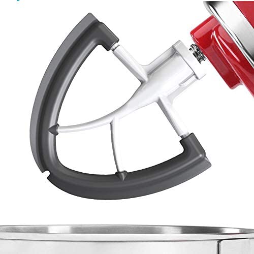 Flex Edge Beater for Kitchen-Aid 4.5-5 Quart Tilt-Head Stand Mixer As Scraper Paddle Replacement with Silicone Edges by Gvode