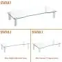 2 Pack Computer Monitor Riser with Height Adjustable Multi Media Desktop Stand for Flat Screen LCD LED TV, Laptop/Notebook/Xbox One,HD01T-201 2 Pack Computer Monitor Riser with Height Adjustable Multi Media Desktop Stand for Flat Screen LCD LED TV, Laptop/Notebook/Xbox One,HD01T-201