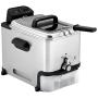 T-fal Deep Fryer with Basket, Stainless Steel, Easy to Clean Deep Fryer, Oil Filtration, 2.6-Pound, Silver, Model FR8000