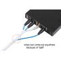 Alex Tech 10ft - 1/2 inch Cord Protector Wire Loom Tubing Cable Sleeve Split Sleeving for USB Cable Power Cord Audio Video Cable - Protect Cat from Chewing Cords - White