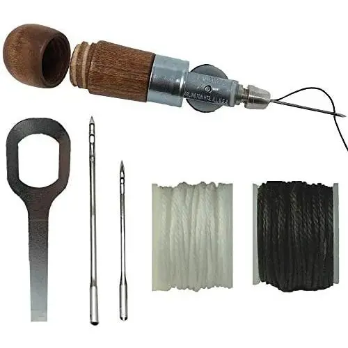 Repair Stitch Tool | Sewing Awl for Bounce Houses, Inflatables, Tarps, Leather, Thick Fabric, Shoes, Bags, Belt, Upholstery Repair Kit & Crafts Leather Stitching - MADE IN USA – PROFESSIONAL HEAVY DUT Repair Stitch Tool | Sewing Awl for Bounce Houses, Inflatables, Tarps, Leather, Thick Fabric, Shoes, Bags, Belt, Upholstery Repair Kit & Crafts Leather Stitching - MADE IN USA – PROFESSIONAL HEAVY DUT