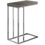 Monarch Specialties 3253, Chrome Accent Metal Base C-Table, Dark Taupe Monarch Specialties 3253, Chrome Accent Metal Base C-Table, Dark Taupe