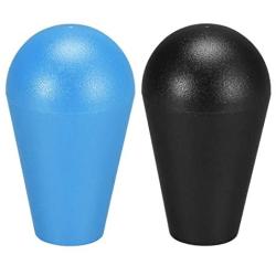 uxcell Ellipse Oval Joystick Head Rocker Ball Top Handle American Type Arcade Game DIY Parts Replacement Blue Black 2Pcs