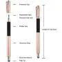 Mixoo Capacitive Stylus Pen, Disc & Fiber Tip 2 in 1 Series, High Sensitivity and Precision, Universal for ipad, iPhone, Tablets and Other Touch Screens, Model: Rose Gold