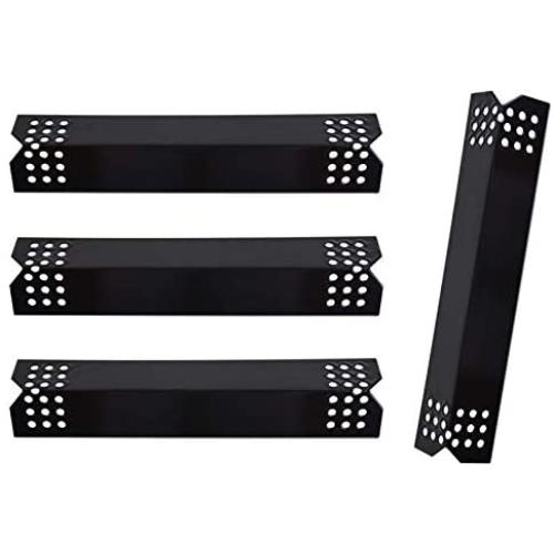 BBQ-Element Grill Heat Tent Plate Shields for Grill Master 720-0697, 720-0737, Porcelain Steel Burner Cover Flame Tamer for Nexgrill 720-0830H 720-0783E 720-0882A 720-0896B.(4 Pack)
