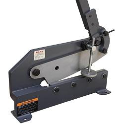 KAKA Industrial HS-12 12-Inch Sheet Metal Plate Shear, Solid Steel Frame, Mounting Type Metal Shear, High Precision Manual Hand Plate Shear