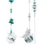 H&D Hyaline & Dora Sun Catcher Crystal Ball Prism Metal Butterfly Decor Pendant,Christmas Lights Part Accessories