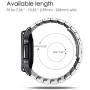 Fintie Bands Compatible with Samsung Galaxy Watch 3 45mm, Solid Stainless Steel Metal Bracelet Strap Replacement Wrist Band, Black&Silver