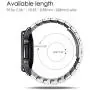 Fintie Bands Compatible with Samsung Galaxy Watch 3 45mm, Solid Stainless Steel Metal Bracelet Strap Replacement Wrist Band, Black&Silver