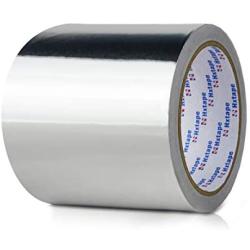 Hxtape Aluminum Foil Glass Fiber Cloth Tape,Silver,Good for HVAC, Sealing & Patching Hot & Cold Air Ducts, Metal Repair (4''-4 mil-20m)