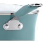 Rachael Ray Cucina Nonstick Cookware Pots and Pans Set, 12 Piece, Agave Blue