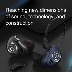 TRN V90 HiFi Earphone,in Ear Earphone 1 Dynamic & 4 Balanced Armature Driver Stereo Bass IEM, Metal in Ear Headphone, Stage/Studio in Ear Monitor with Detachable 2 Pin Cable (Black with Mic)