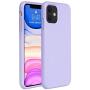 Miracase Liquid Silicone Case Compatible with iPhone 11 6.1 inch(2019), Gel Rubber Full Body Protection Shockproof Cover Case Drop Protection Case (Light Purple)