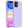 Miracase Liquid Silicone Case Compatible with iPhone 11 6.1 inch(2019), Gel Rubber Full Body Protection Shockproof Cover Case Drop Protection Case (Light Purple)