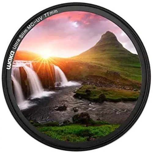 waka 77mm MC UV Filter - Ultra Slim 16 Layers Multi Coated Ultraviolet Protection Lens Filter for Canon Nikon Sony DSLR Camera Lens waka 77mm MC UV Filter - Ultra Slim 16 Layers Multi Coated Ultraviolet Protection Lens Filter for Canon Nikon Sony DSLR Camera Lens