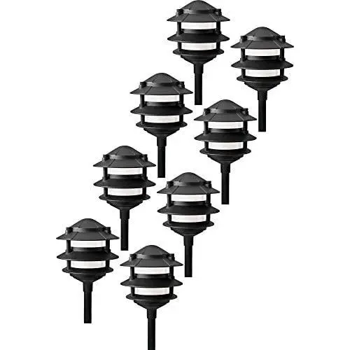 Paradise GL22764 Low Voltage Cast Aluminum 11W Path Light (Black, 8 Pack) Paradise GL22764 Low Voltage Cast Aluminum 11W Path Light (Black, 8 Pack)